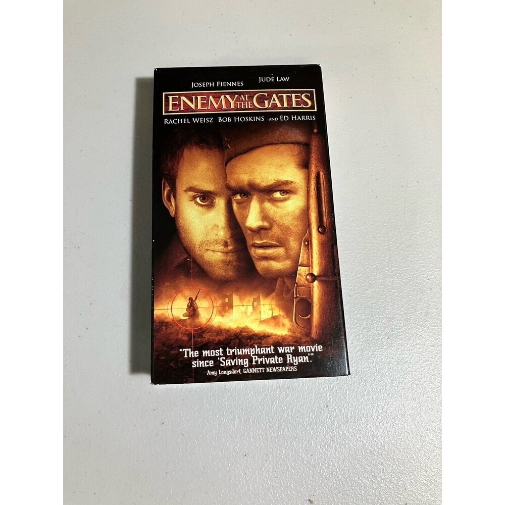 Enemy At The Gates VHS Tape - Jude Law - Tested